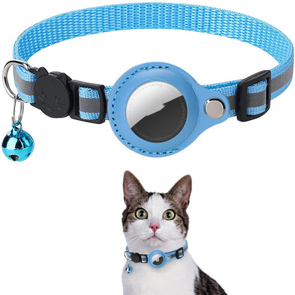 Waterproof Reflective Airtag Holder Collar – Protective Case for AirTag | Nylon Pet Collar for Cats & Dogs, Kitten & Puppy