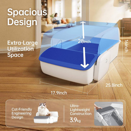Automatic Self-Cleaning Cat Litter Box – Smart Open Design for Easy Cat Care | Modern Cat Products
