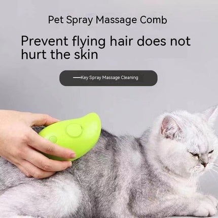 3-in-1 Pet Grooming Brush – Steam Cat & Dog Hair Remover, Electric Spray Hair Brush, Massage Comb for Cats and Dogs
