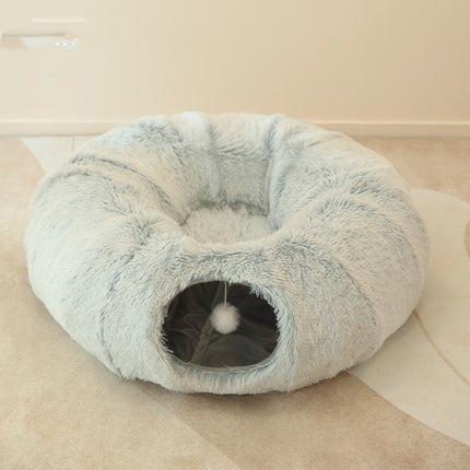 4 Seasons Cat Nest & Tunnel | Universal Closed Cat Cave for Cozy Sleeping and Play | All-Weather Pet House
