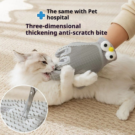 Pet Grooming Gloves & Brushes – Cat and Dog Hair Removal Tools | Massage Comb for Easy Shedding & Cleaning