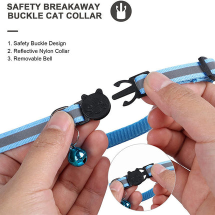 Waterproof Reflective Airtag Holder Collar – Protective Case for AirTag | Nylon Pet Collar for Cats & Dogs, Kitten & Puppy