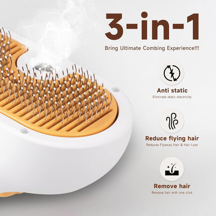 3-in-1 Pet Grooming Brush (Hair Removal & Massage)