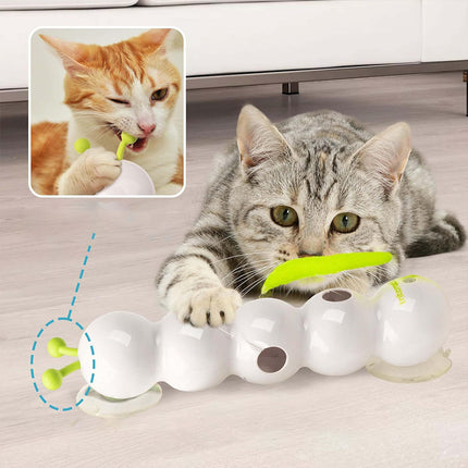 Smart Motion-Activated Teasing Cat Toy – Rechargeable Interactive Pet Toy with Wiggling Tail for Active Kittens