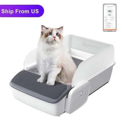 Automatic Self-Cleaning Cat Litter Box – Smart Open Design for Easy Cat Care | Modern Cat Products