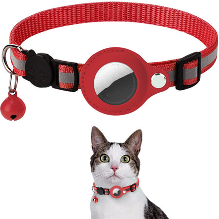 Waterproof Reflective Airtag Holder Collar – Protective Case for AirTag | Nylon Pet Collar for Cats & Dogs, Kitten & Puppy