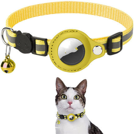 Waterproof Reflective Airtag Holder Collar – Protective Case for AirTag | Nylon Pet Collar for Cats & Dogs, Kitten & Puppy