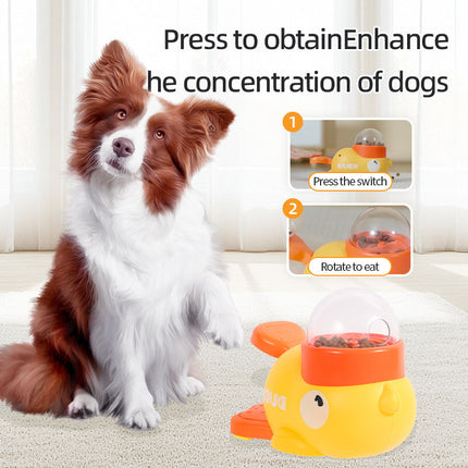 Cartoon Duck Pet Toy & Feeder – Interactive Dog & Cat Puzzle Dispenser, Anti-Slip Automatic Treat Toy for Training