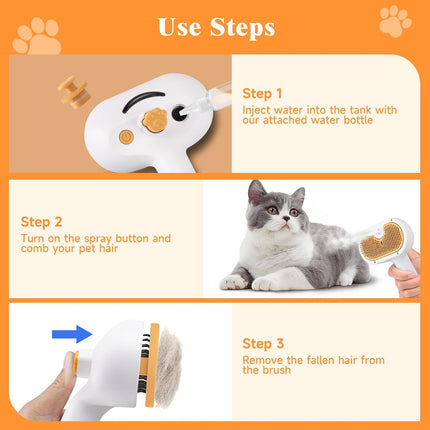 3-in-1 Pet Grooming Brush (Hair Removal & Massage)