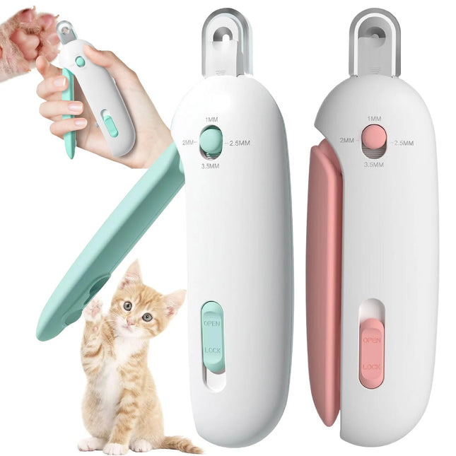 Cat Nail Scissors with Gravity Push Design – Safe & Easy Pet Nail Clippers for Cats - Strenzia.com
