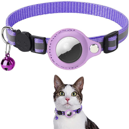 Waterproof Reflective Airtag Holder Collar – Protective Case for AirTag | Nylon Pet Collar for Cats & Dogs, Kitten & Puppy