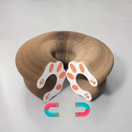 Folding Cat Scratcher - Fun & Interactive Foldable Cat Toy - Strenzia.com