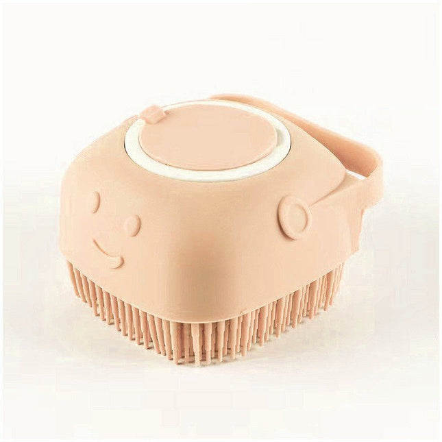 Silicone Dog Bath & Massage Brush with Shampoo Dispenser - Strenzia.com