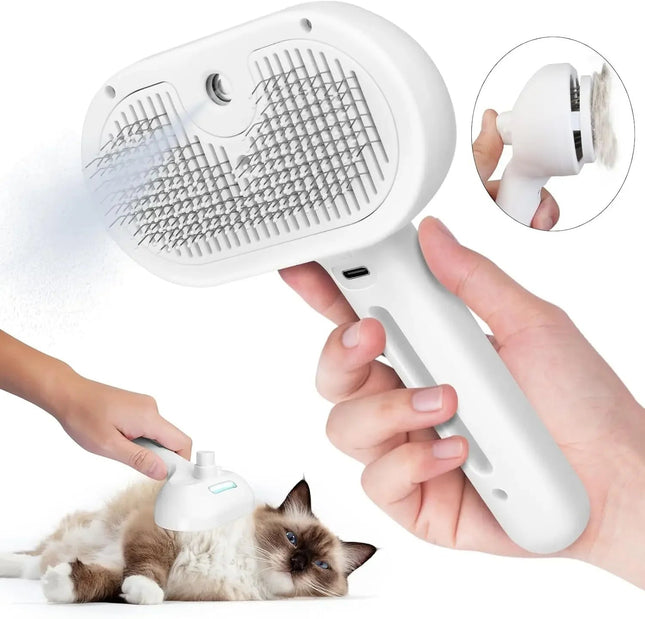 Tangle - Free Pet Dematting Brush with Spray for Easy Grooming - Strenzia.com